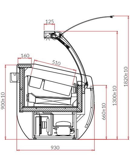 Dystrybutor do lodów ARUBA