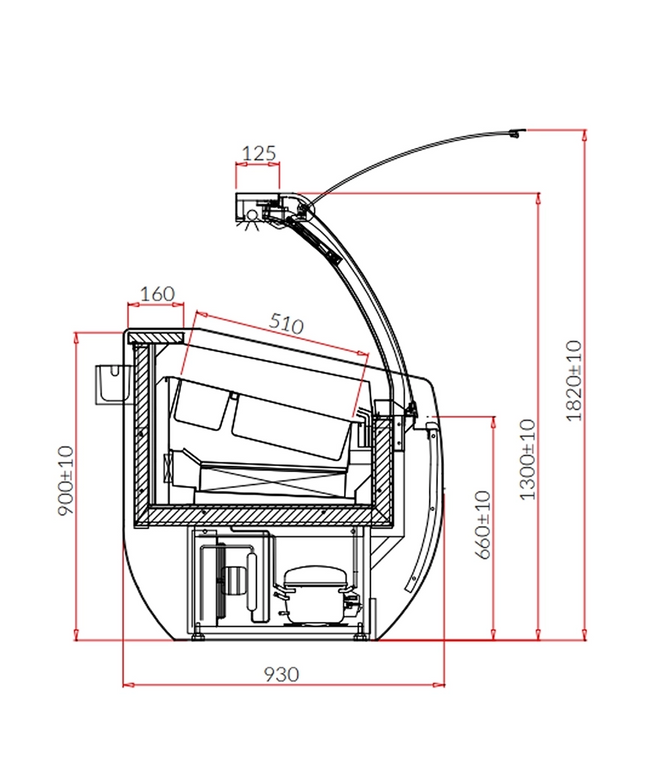 Dystrybutor do lodów ARUBA