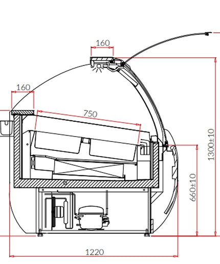 Dystrybutor do lodów ARUBA