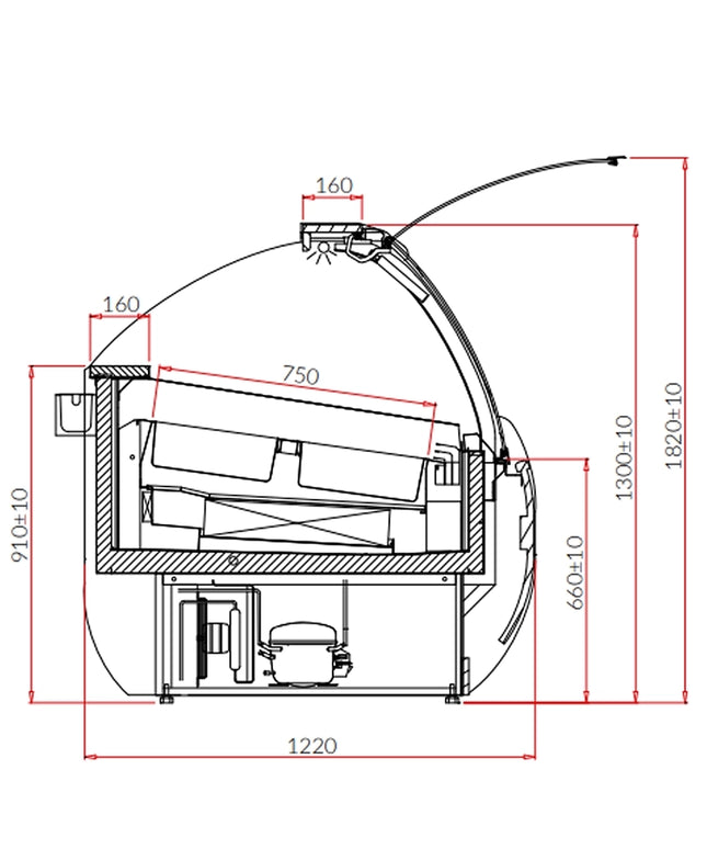 Dystrybutor do lodów ARUBA