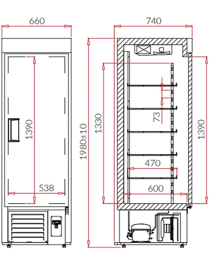 Szafy mroźnicze EWA 1 M