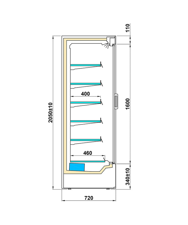 Regał chłodniczy KING INVERTER