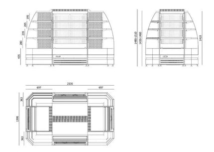 Regał chłodniczy - VERMELLO MINI