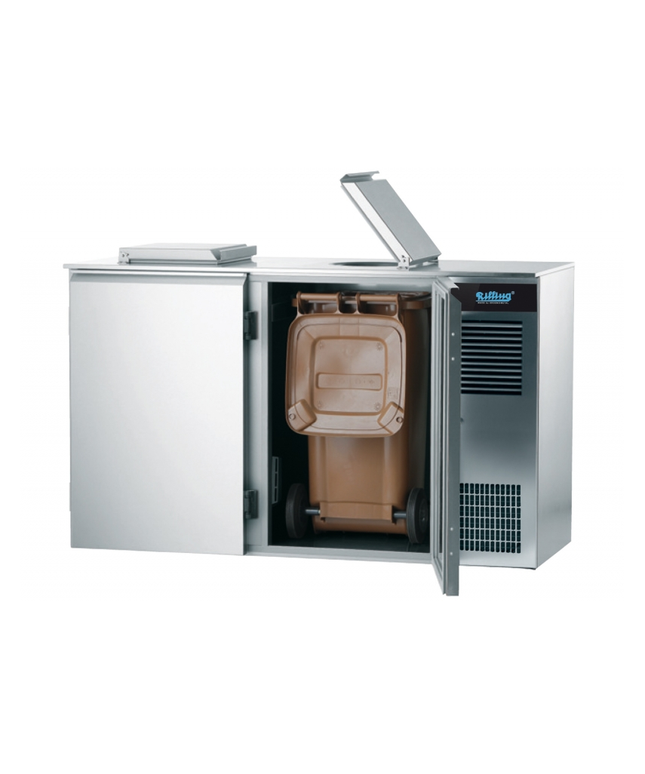 Schładzarka odpadów na pojemniki - 2 x 120 L